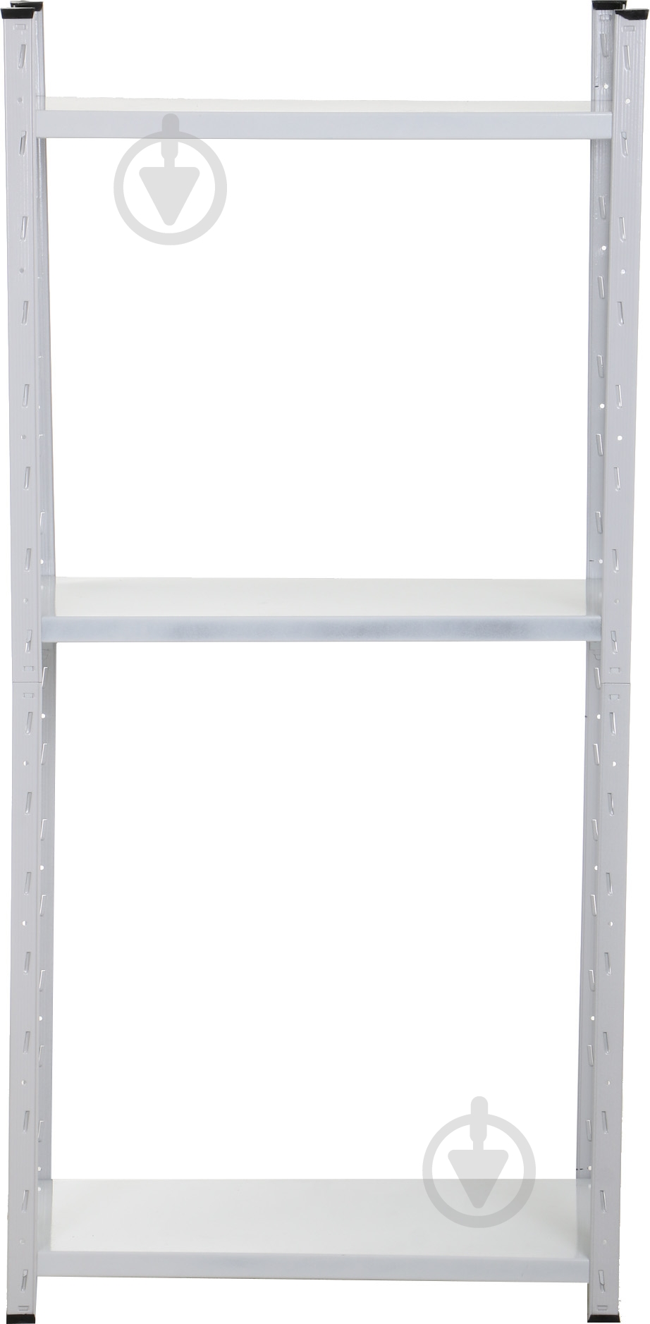 Стелаж 1600x800x400 мм сірий метал полиці 3 шт. фарбований - фото 2