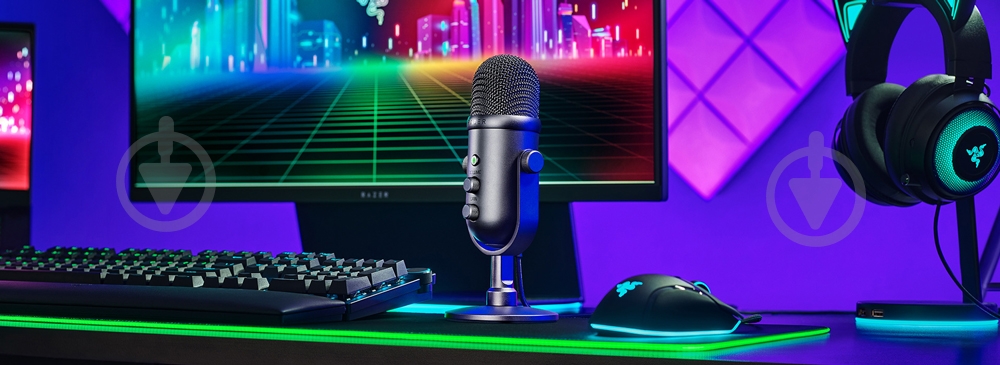 Мікрофон Razer Seiren V2 Pro Black (RZ19-04040100-R3M1) - фото 6 Мікрофон Razer Seiren V2 Pro Black (RZ19-04040100-R3M1) - фото 6