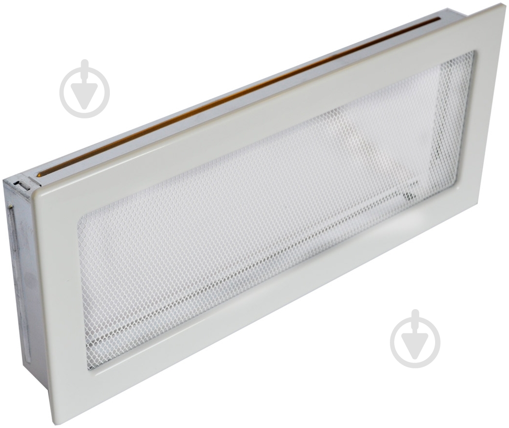 Решетка каминная  4FIRE 17х40 белая - фото 1