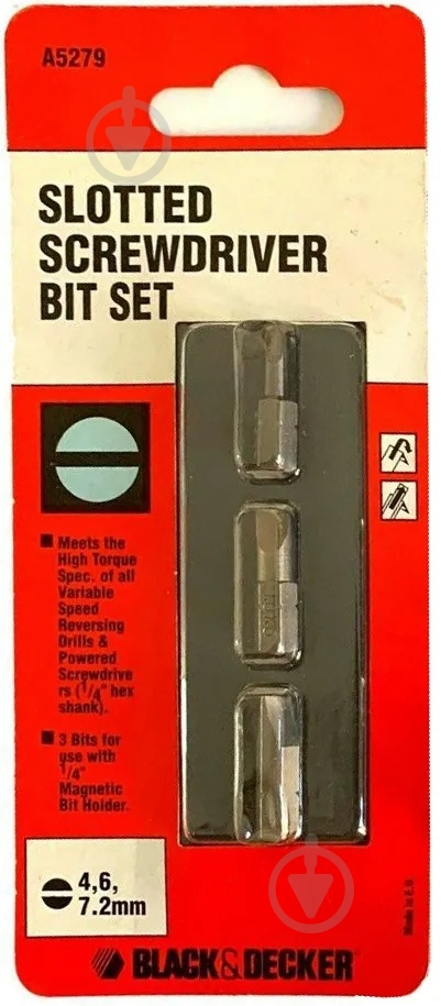Набор отверток Black+Decker Standard A5279 - фото 1