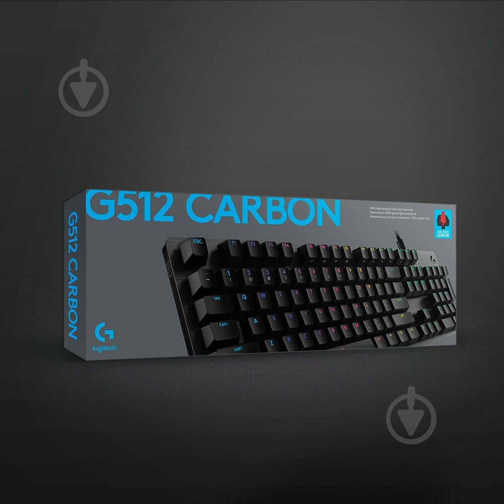 Клавиатура Logitech G512 Carbon Lightsync RGB Mechanical (920-009351) black - фото 9