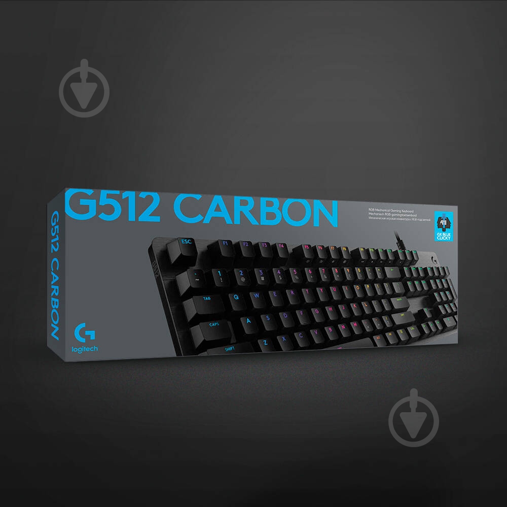 Клавиатура Logitech G512 Carbon Lightsync RGB Mechanical (920-009351) black - фото 11