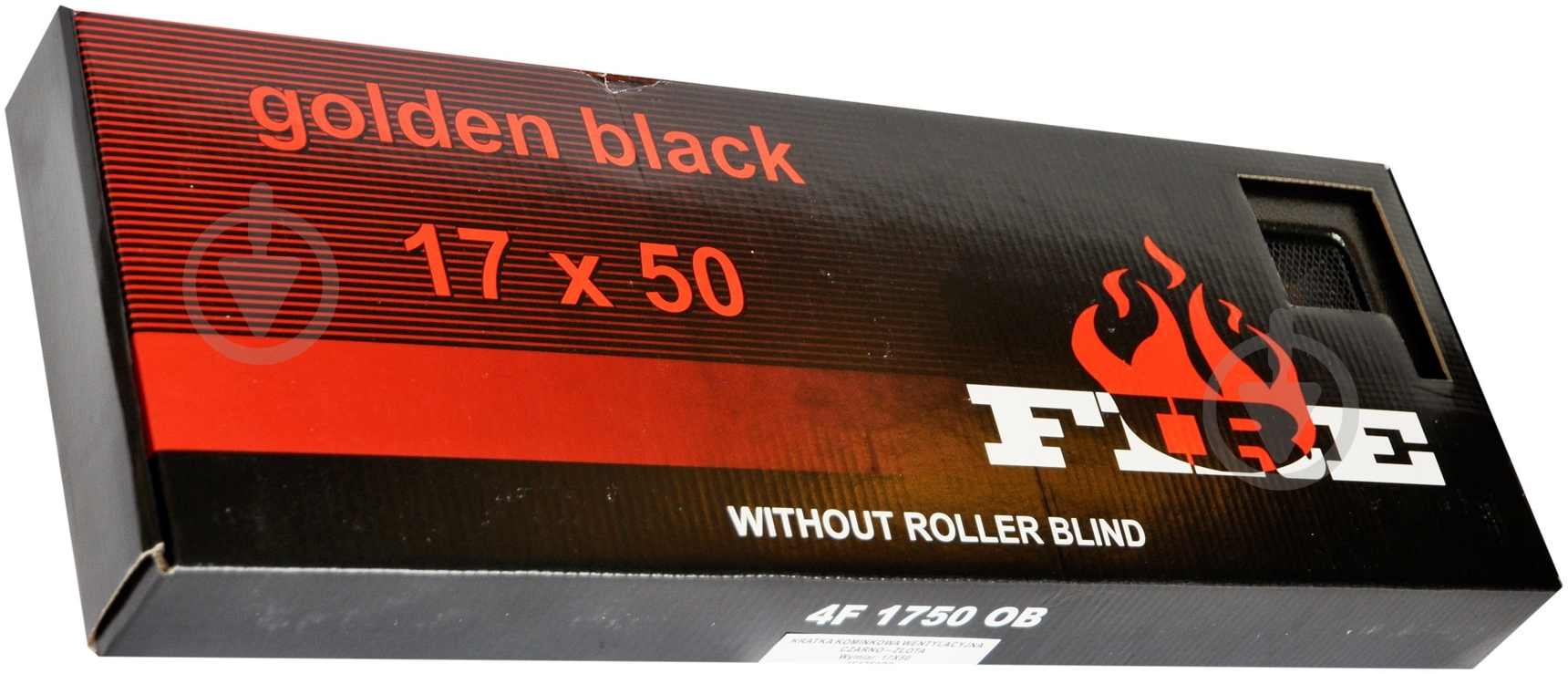 Решетка каминная 4FIRE 17х50 Golden black - фото 3