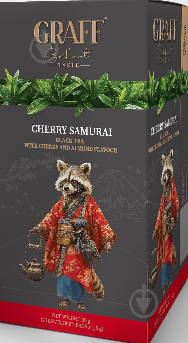 Чай черный Graff Cherry Samurai 20 шт. 30 г - фото 1