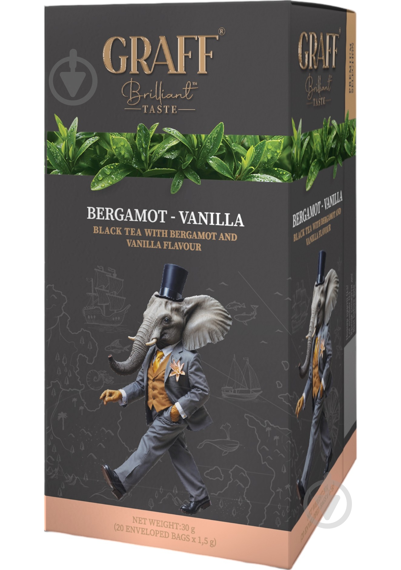 Чай черный Graff Bergamot&Vanilla 20 шт. 30 г - фото 1