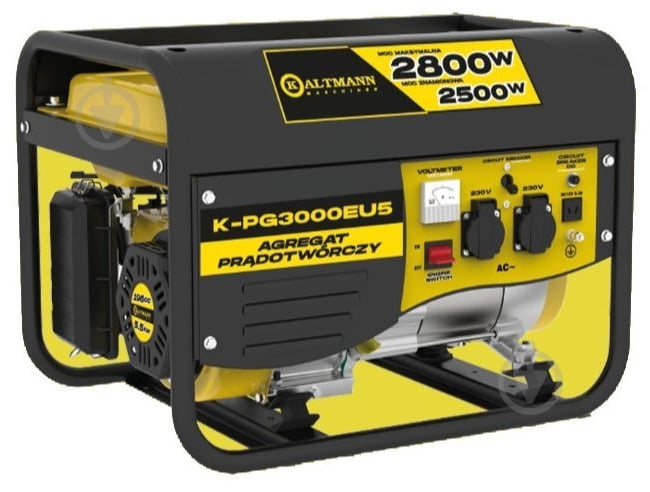 Генератор бензиновый KALTMANN КALTMANN 2,5 кВт / 2,8 кВт 220 В K-PG3000EU5М - фото 1