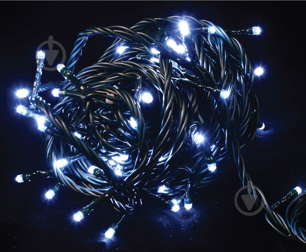 Електрогірлянда лінійна Феєрія біла вбудований світлодіод (LED) 200 ламп 20 м - фото 1