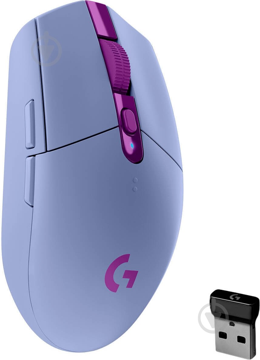 Мышь Logitech G305 LIGHTSPEED Wireless Gaming Mouse lilac (910-006022) - фото 1 Мышь Logitech G305 LIGHTSPEED Wireless Gaming Mouse lilac (910-006022) - фото 1