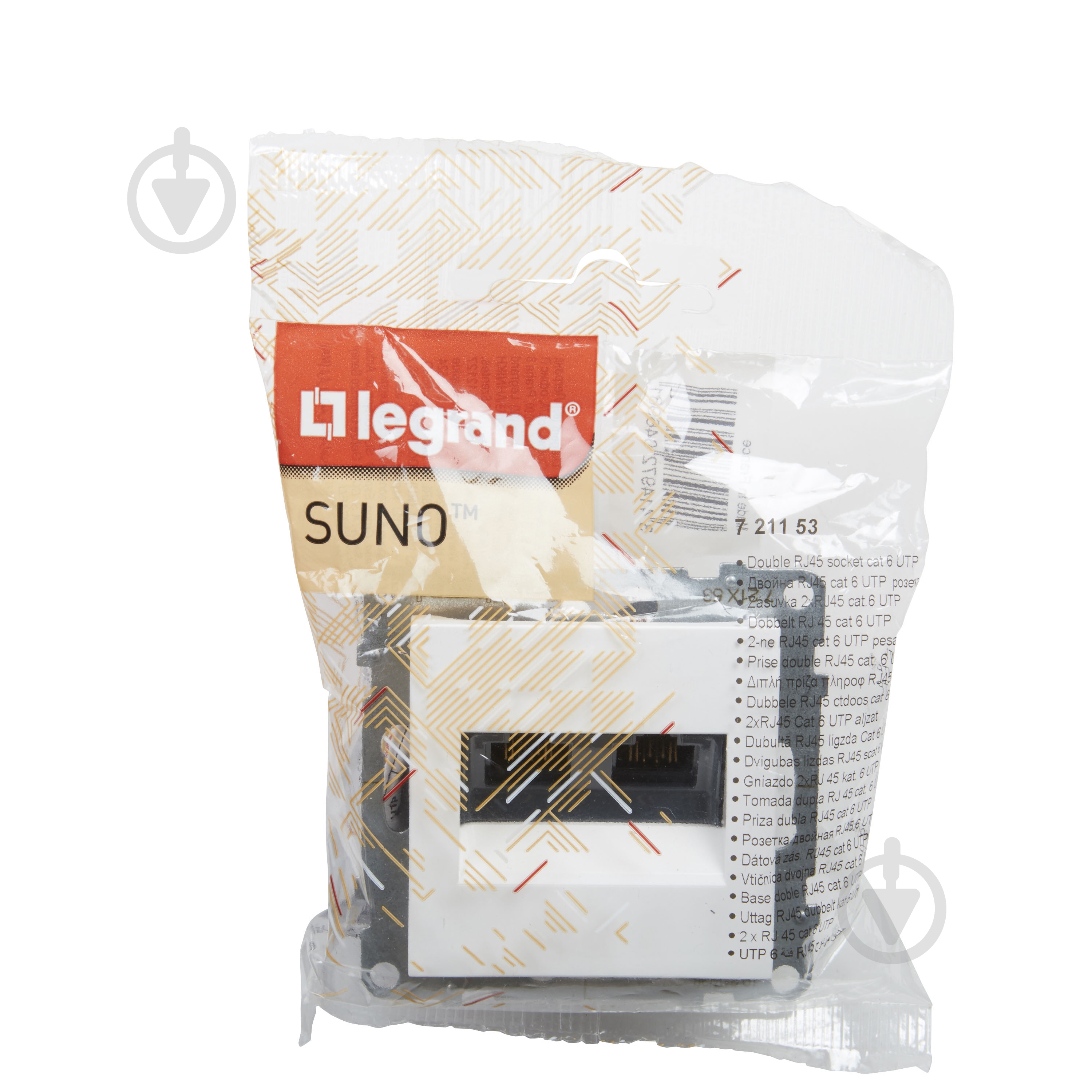 Розетка комп’ютерна Legrand Suno IP20 білий 721153 - фото 4