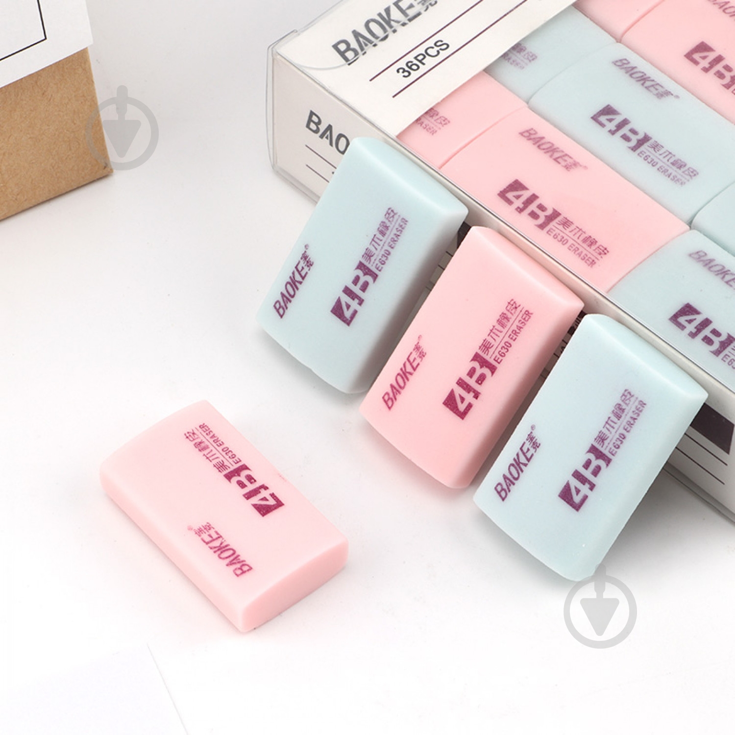 Ластик 39х23х10 мм TPR в ассортименте 4B E630 Baoke - фото 3