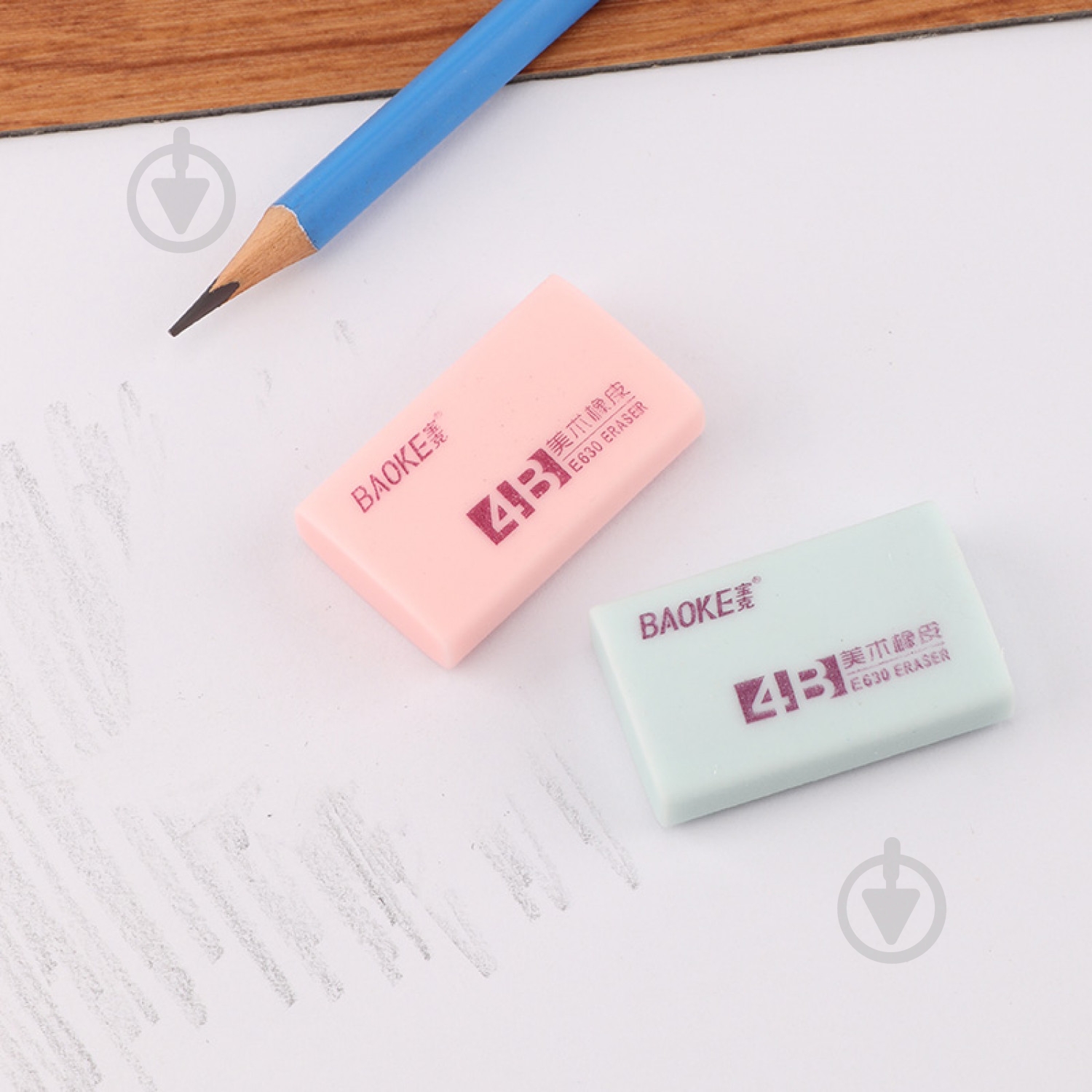Ластик 39х23х10 мм TPR в ассортименте 4B E630 Baoke - фото 5