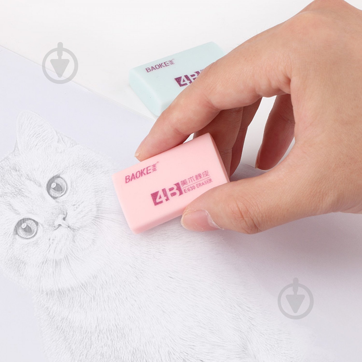 Ластик 39х23х10 мм TPR в ассортименте 4B E630 Baoke - фото 7