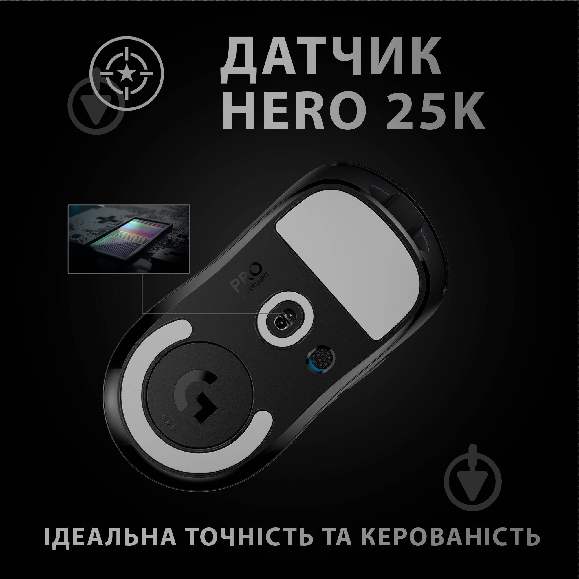 Мышка Logitech G Pro X Superlight Wireless Black (L910-005880) - фото 5 Мышка Logitech G Pro X Superlight Wireless Black (L910-005880) - фото 5