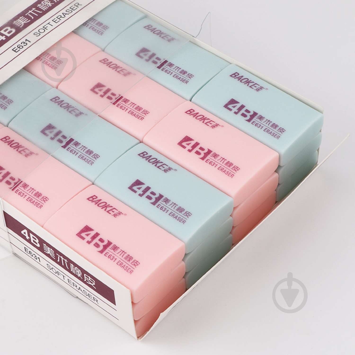 Ластик 47х28х11 мм TPR в ассортименте 4B E631 Baoke - фото 4
