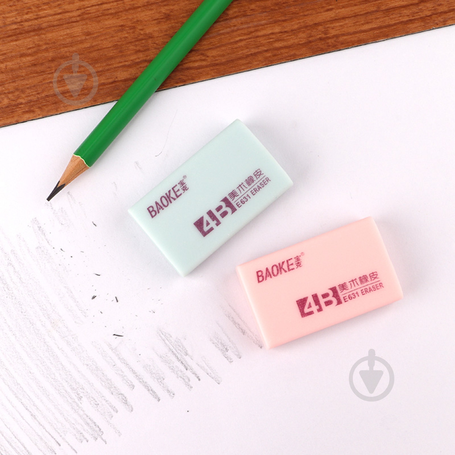 Ластик 47х28х11 мм TPR в ассортименте 4B E631 Baoke - фото 6