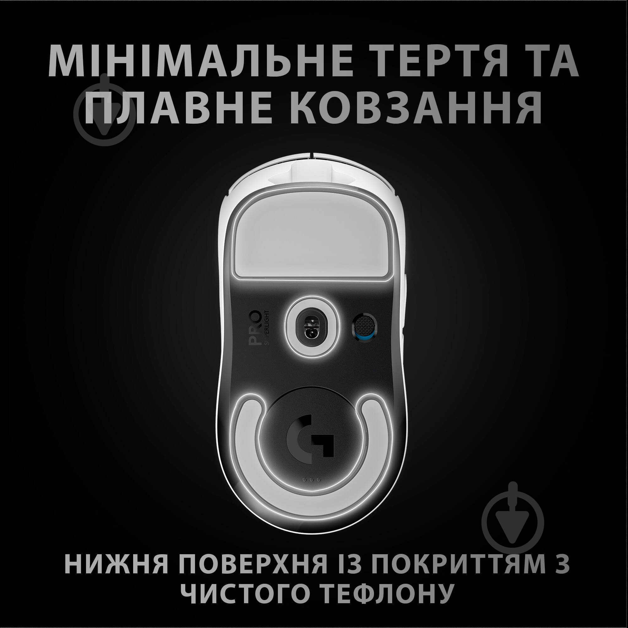Мышка Logitech G Pro X Superlight Wireless White (L910-005942) - фото 6