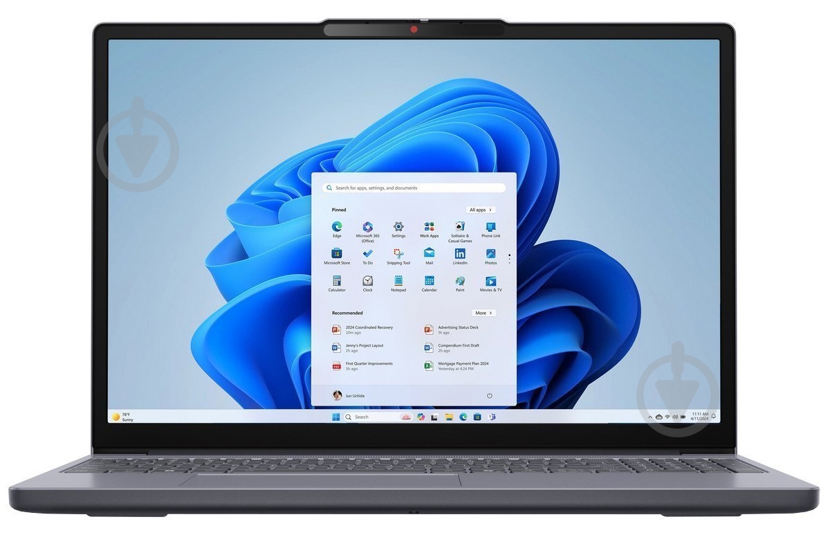 Ноутбук Lenovo IdeaPad Slim 3 15ARP10 15,3" (83K700E6RA) luna grey - фото 2