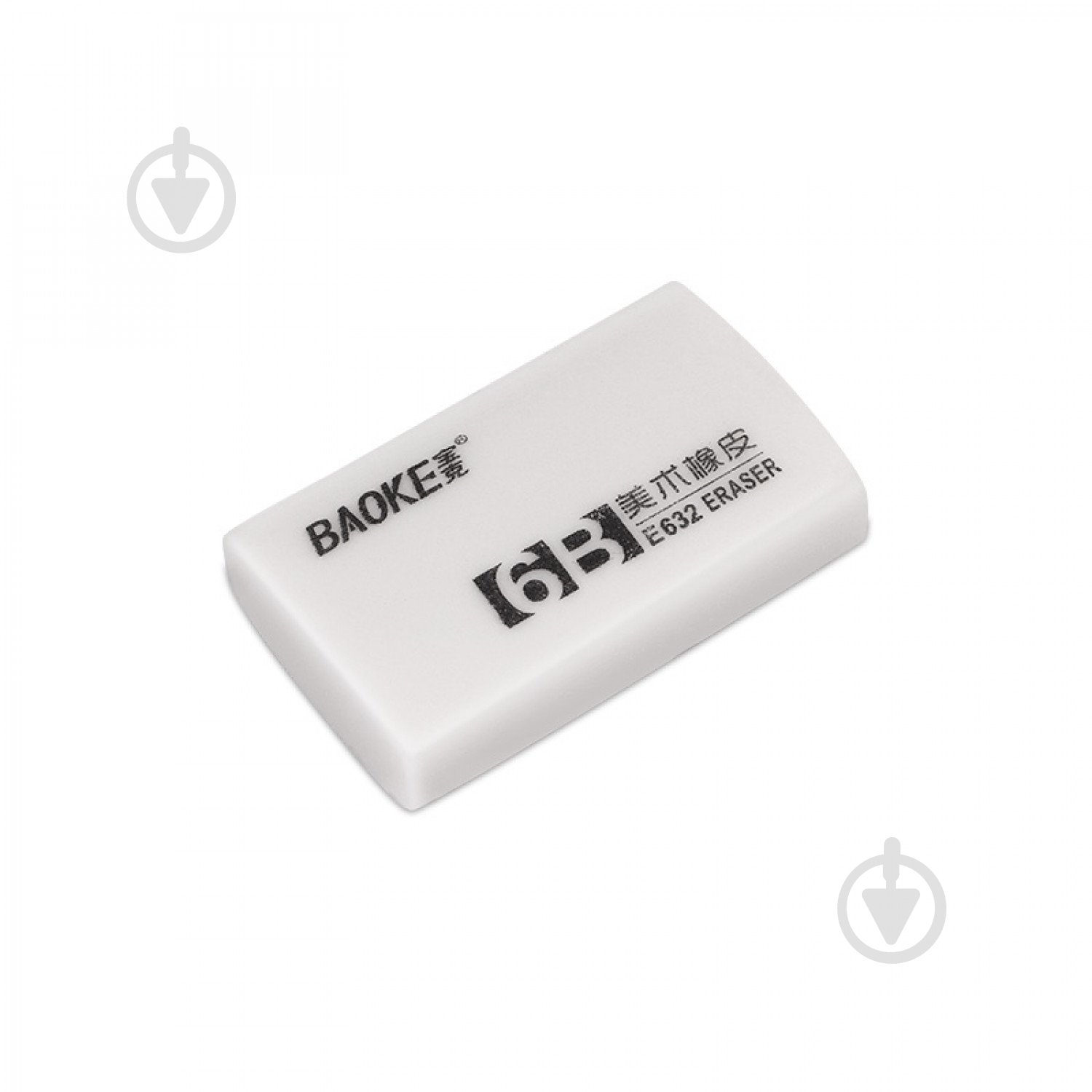 Ластик 39х23х10 мм TPR белый 6B E632 Baoke - фото 1