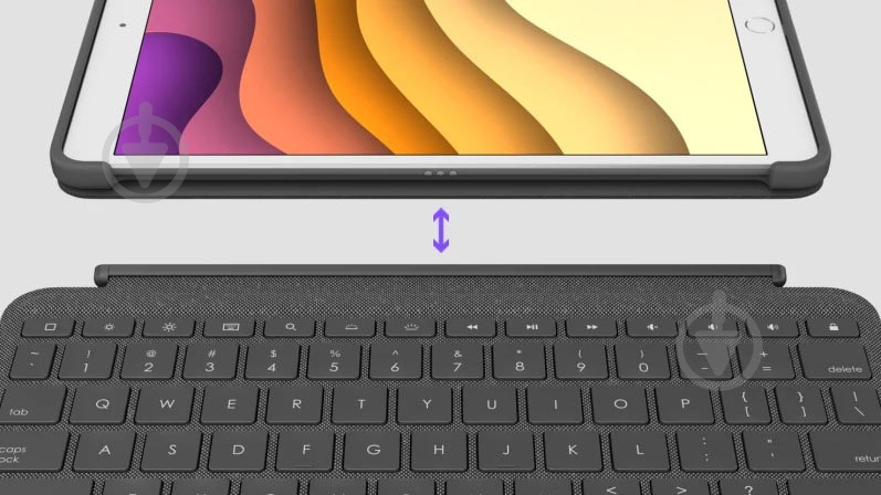 Чехол-клавиатура Logitech Combo Touch Ipad 7 Thgeneration Graphite black (920-009994) - фото 5