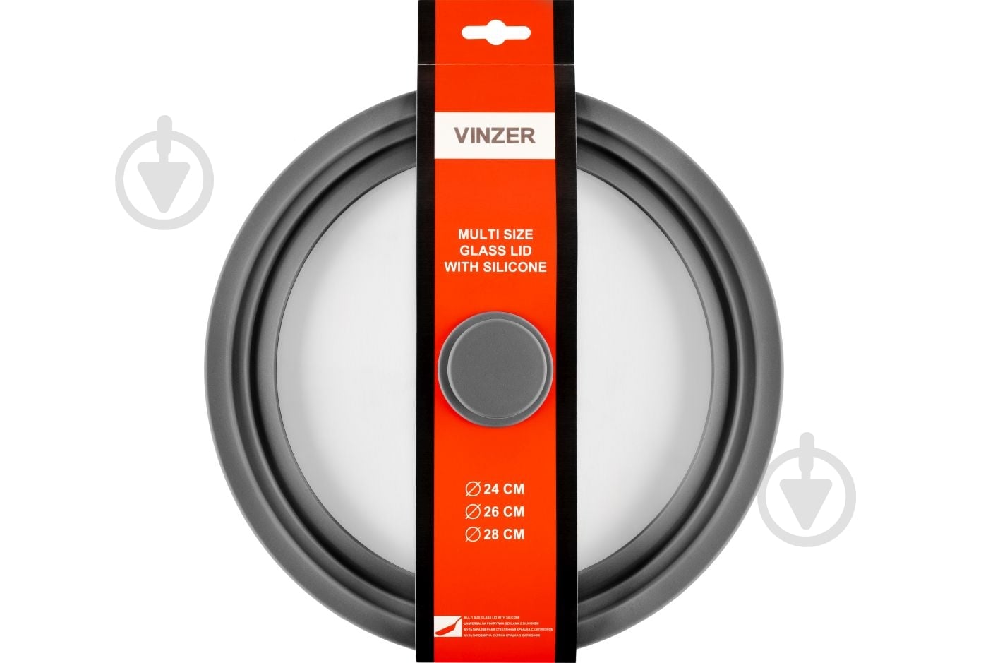 Крышка стеклянная Vinzer 24-28 см 89253 - фото 3