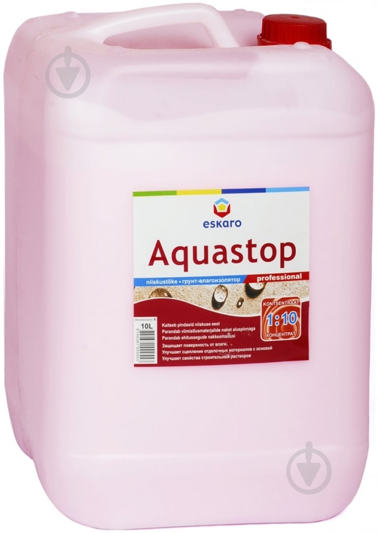 Ґрунтовка глибокопроникна Eskaro Aquastop Professional концентрат 1:10 10 л - фото 1