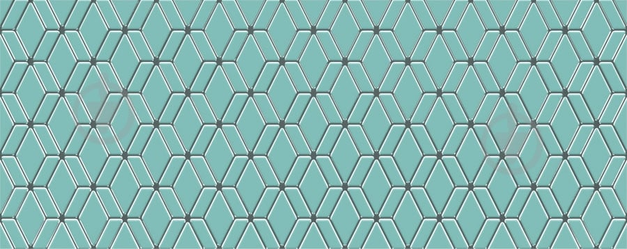 Декор Golden Tile Arcobaleno Argento №4 mint 9МL441 20x50 см - фото 1