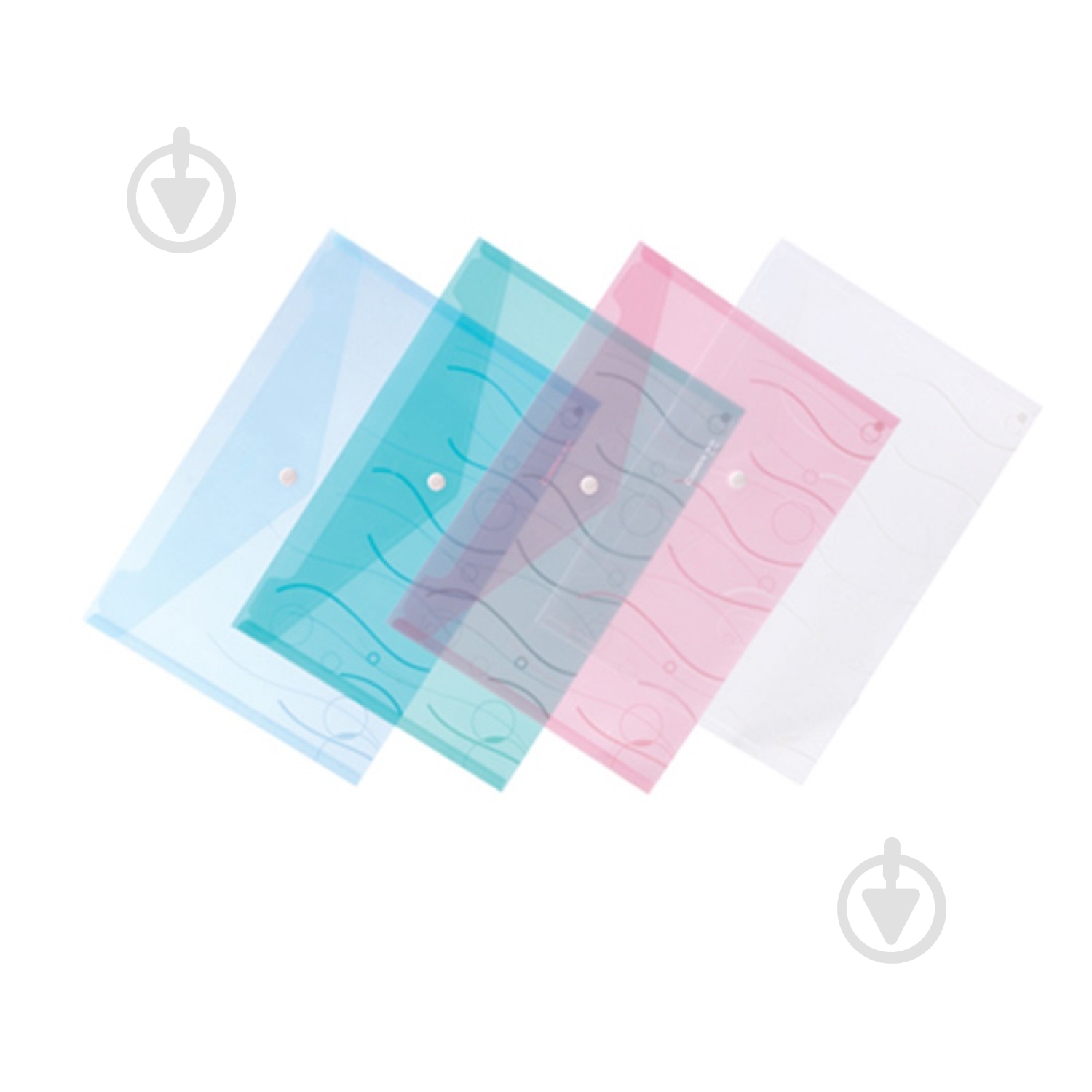 Папка-конверт на кнопці А4 прозора A1707-C Comix - фото 1