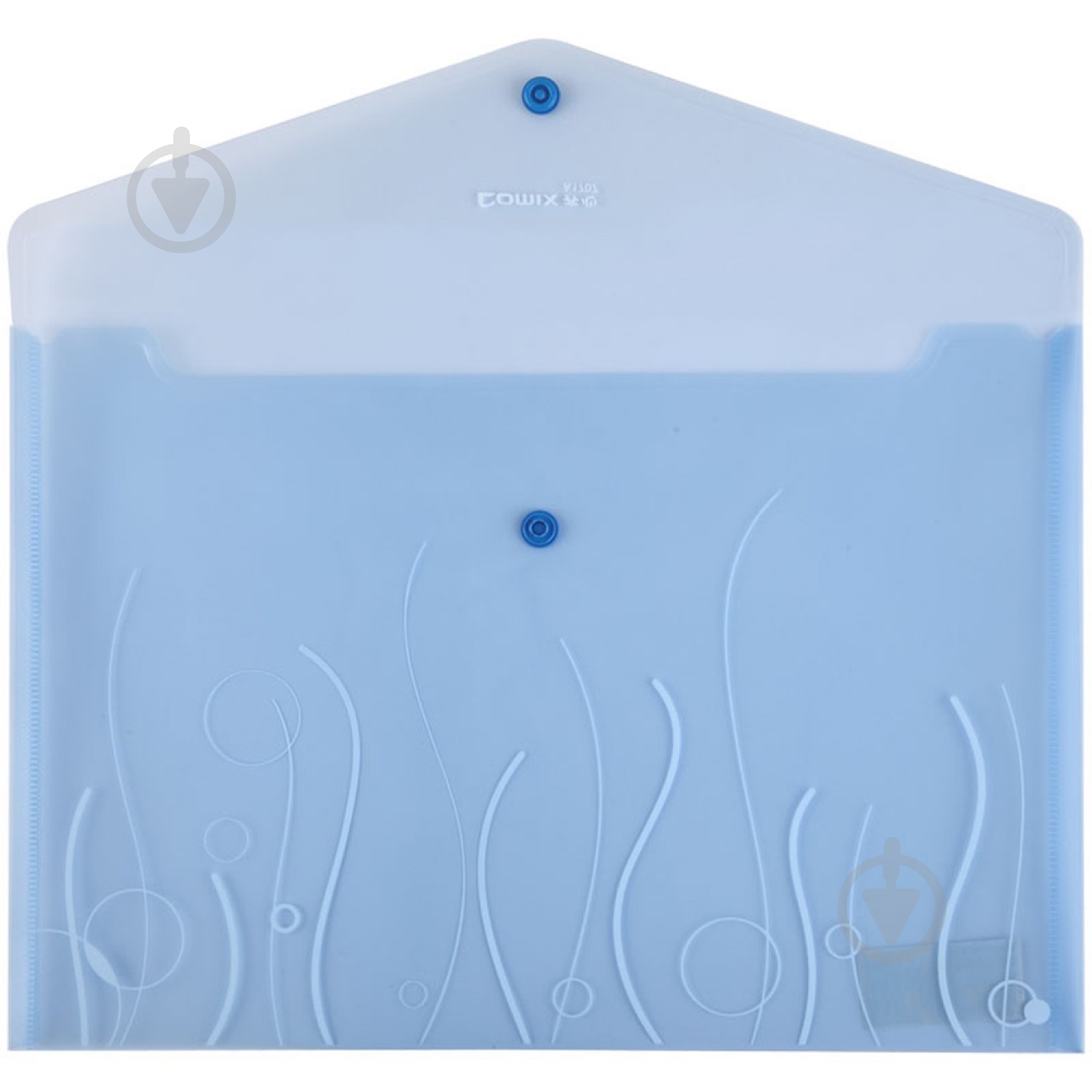 Папка-конверт на кнопці А4 прозора A1707-C Comix - фото 3