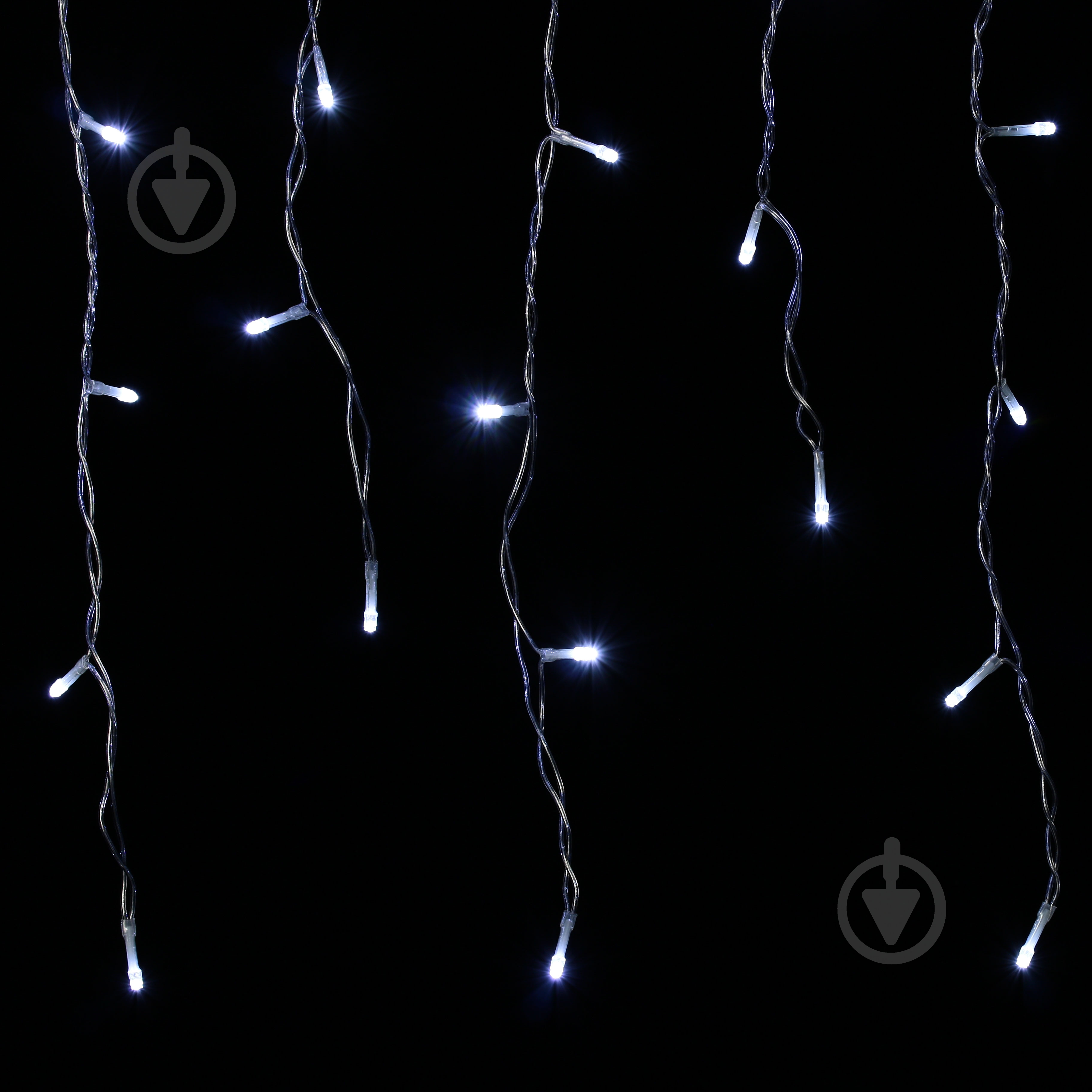 Электрогирлянда-штора Феєрія белая, кабель прозрачный встроенный светодиод (LED) 100 ламп 2 м - фото 1