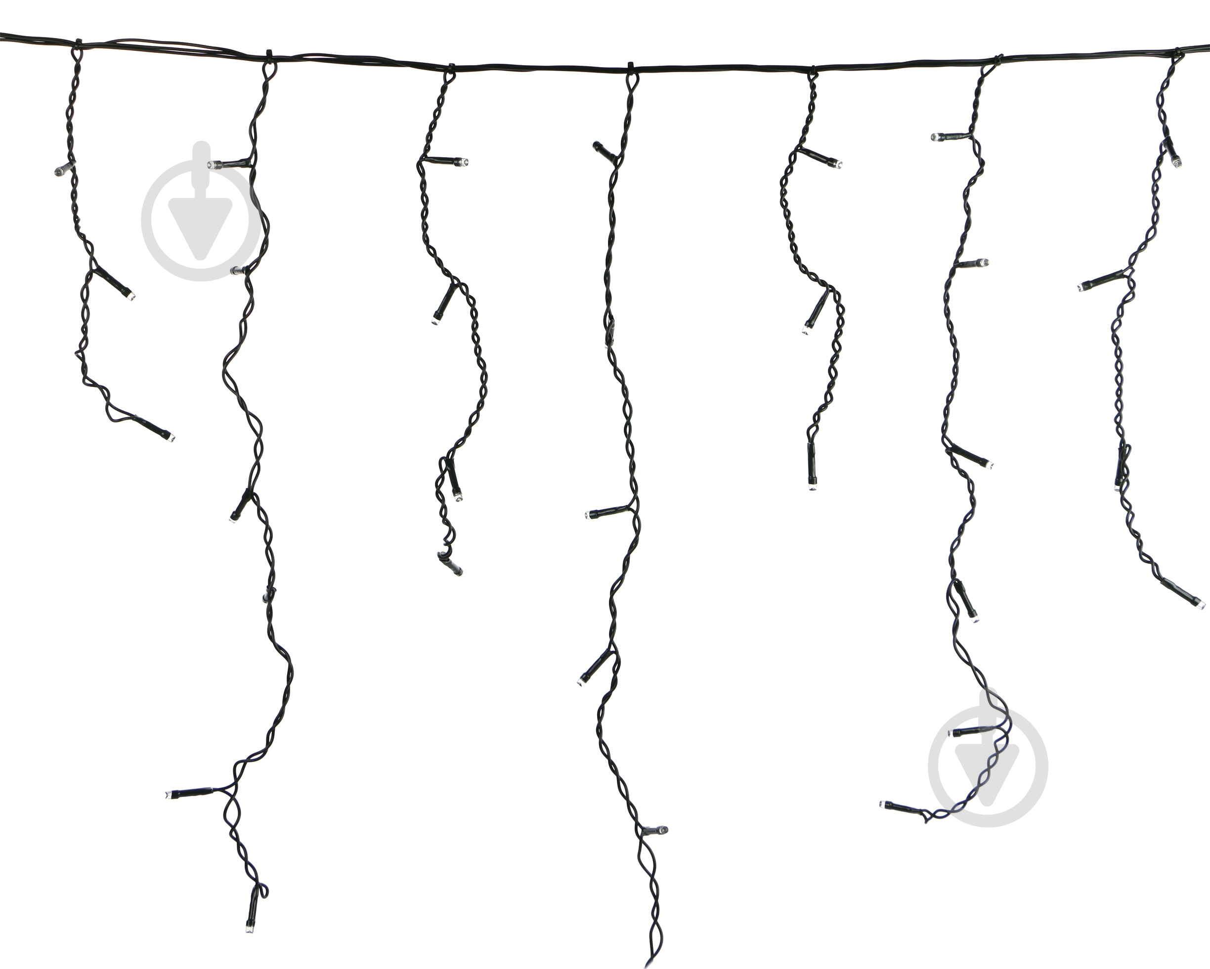 Электрогирлянда-штора Феєрія белая, кабель зеленый встроенный светодиод (LED) 100 ламп 2 м - фото 3