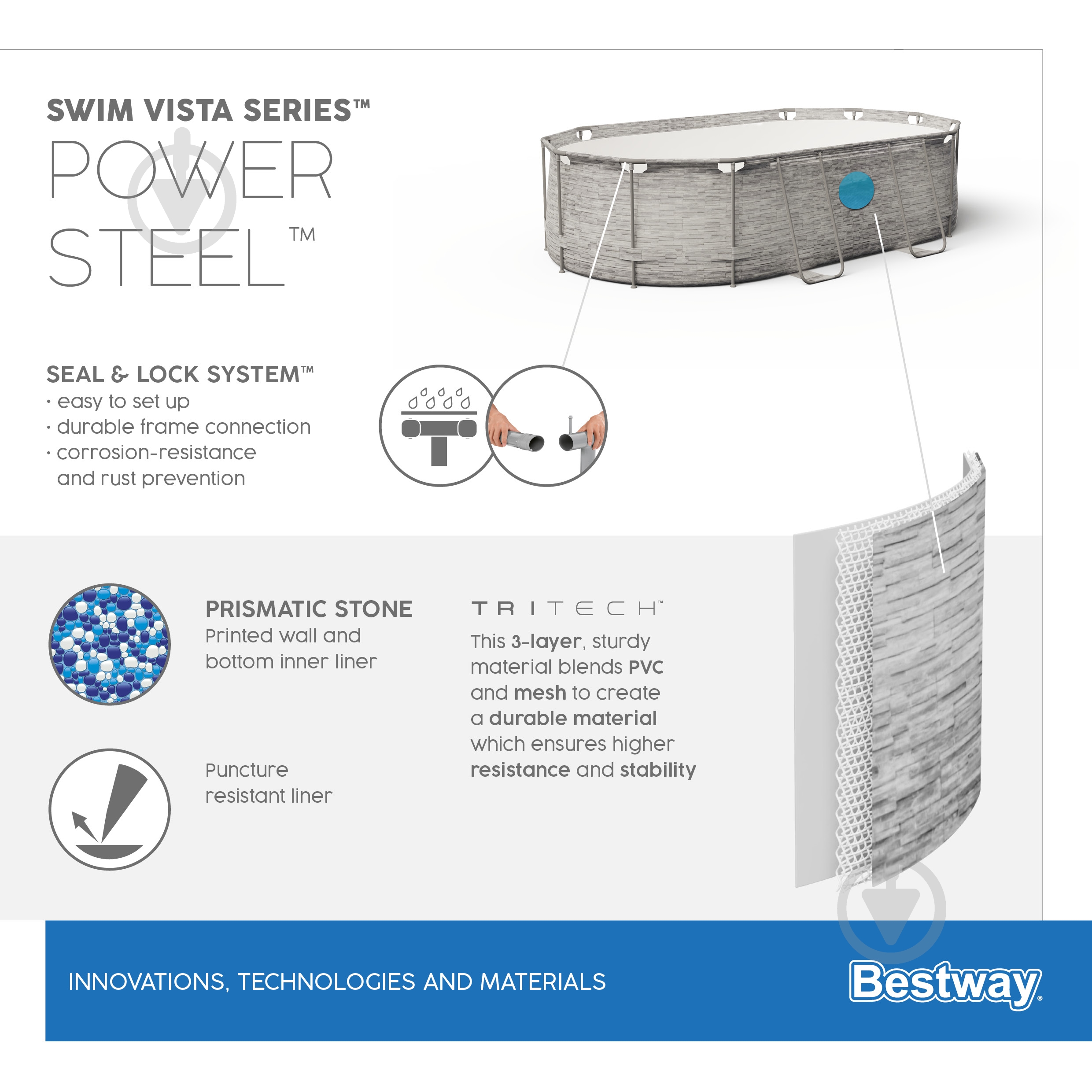 Бассейн каркасный Bestway 56714 7250 л - фото 8