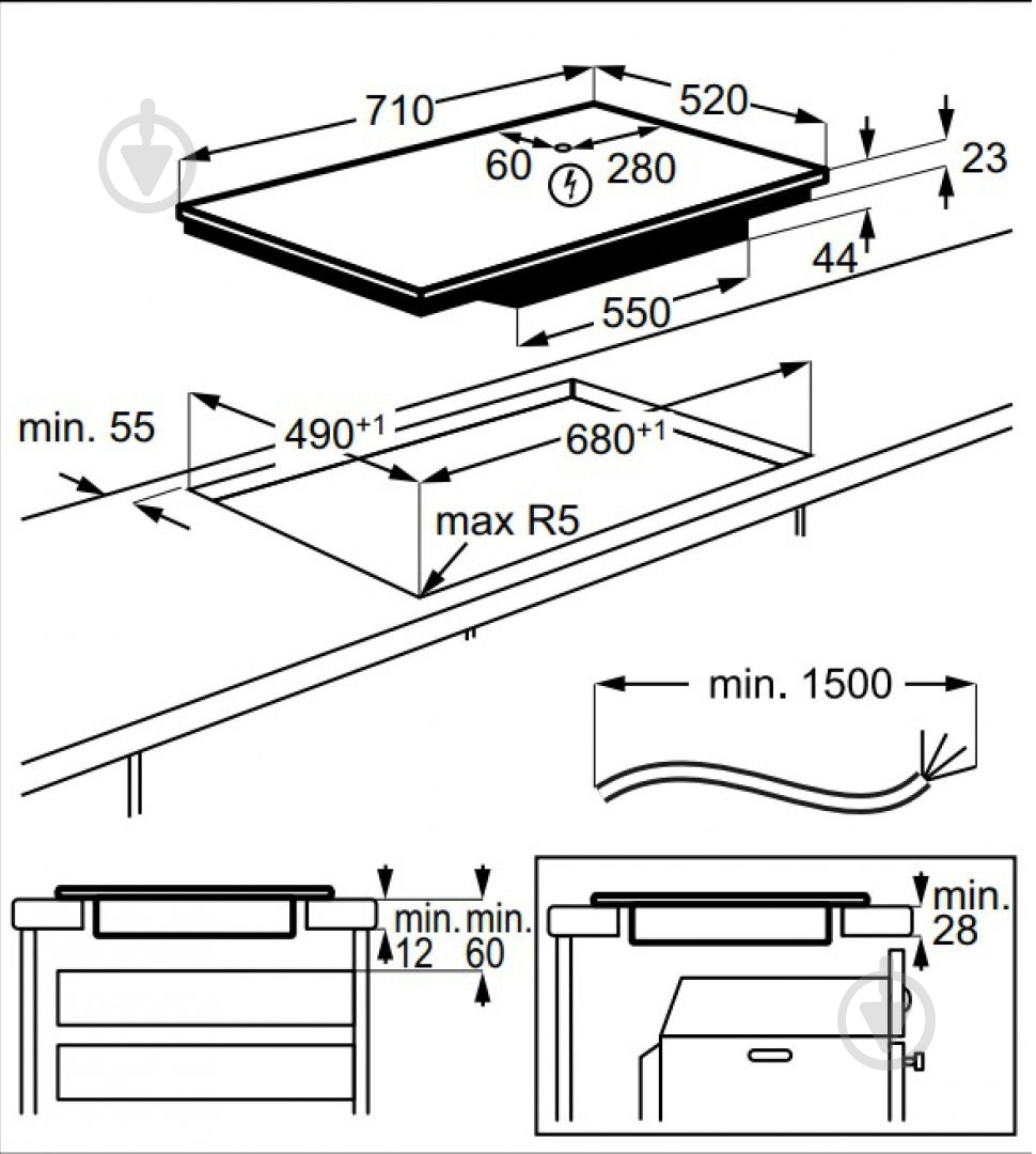 Варочная поверхность индукционная Electrolux EIP7346 - фото 10