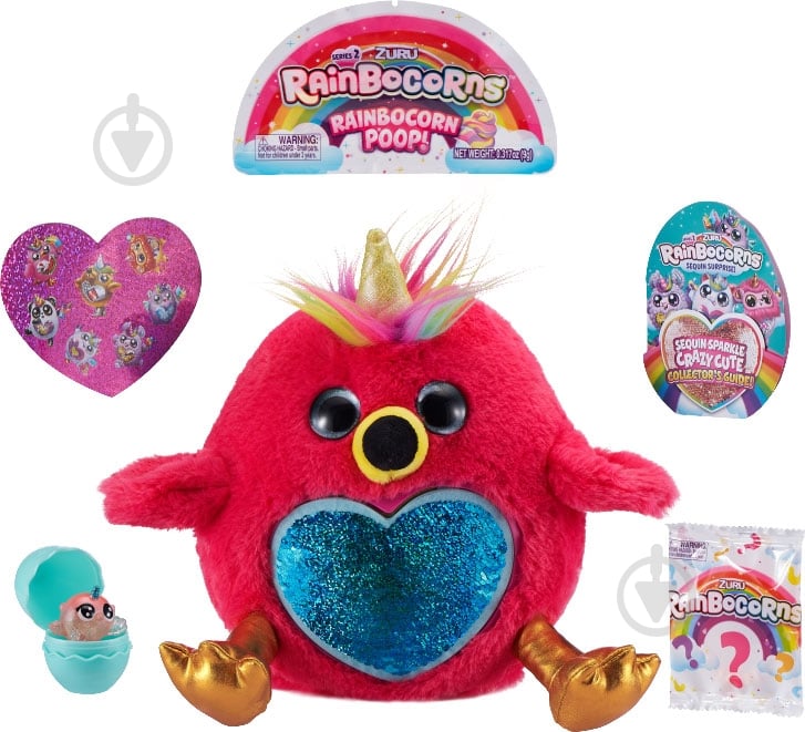 Игрушка-сюрприз Zuru в яйце Rainbocorn-D серия 2 20 см разноцветный 9202D - фото 6
