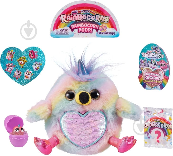 Игрушка-сюрприз Zuru в яйце Rainbocorn-D серия 2 20 см разноцветный 9202D - фото 9