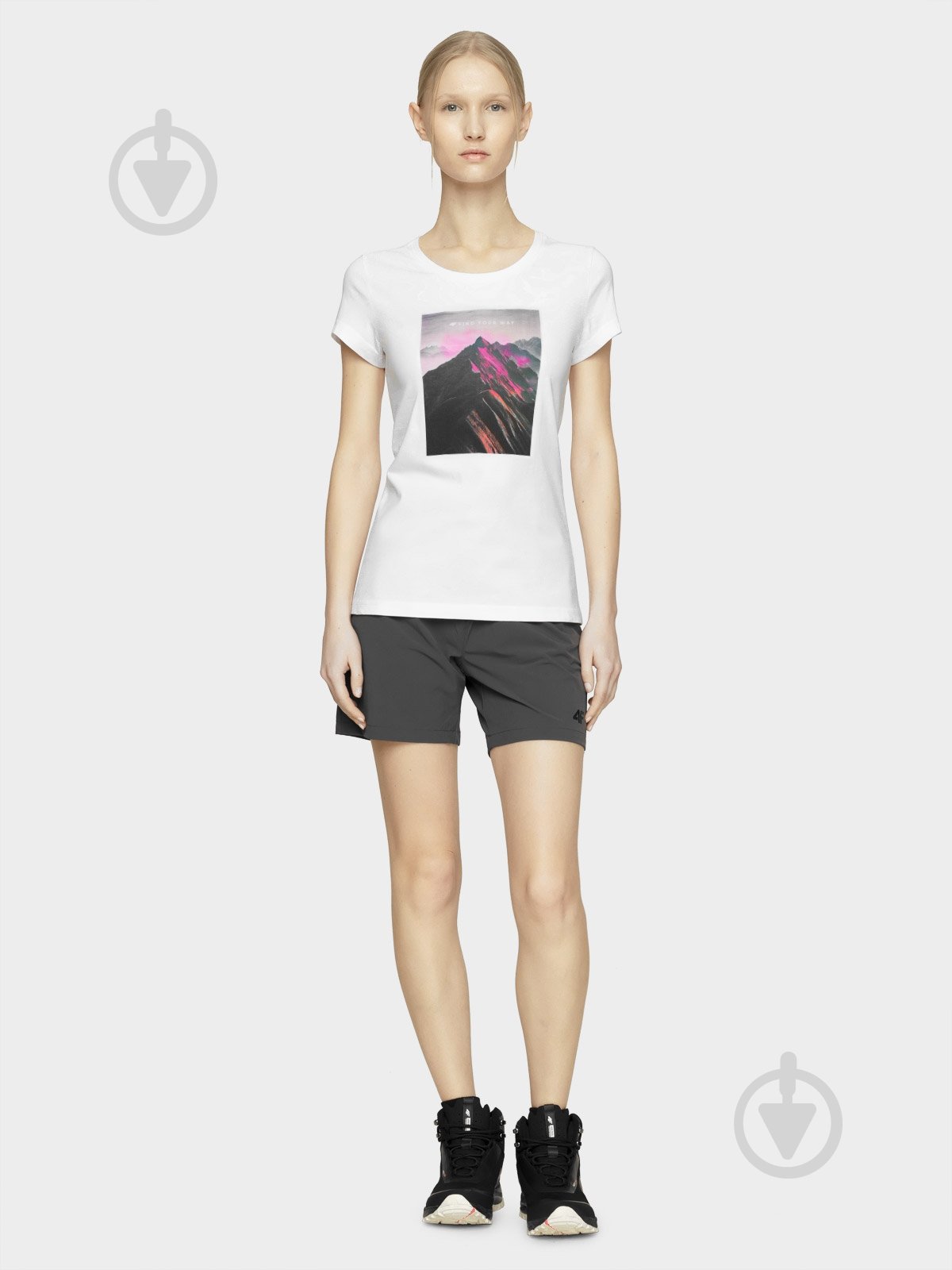 Футболка 4F D4L20-TSD151 XS белый - фото 2