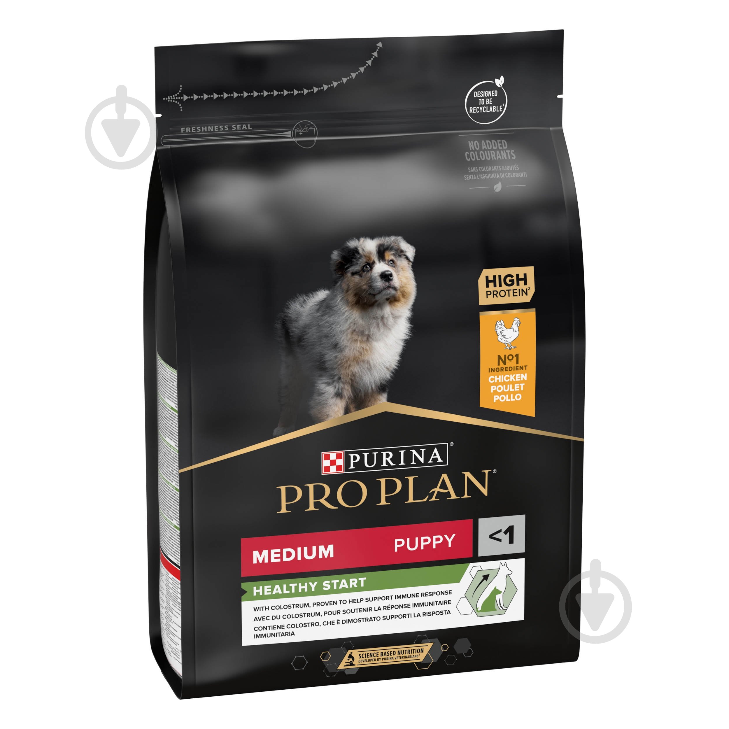 Корм сухой ProPlan by Purina Medium Puppy <1 Healthy Start для щенков с курицей 3 кг - фото 3