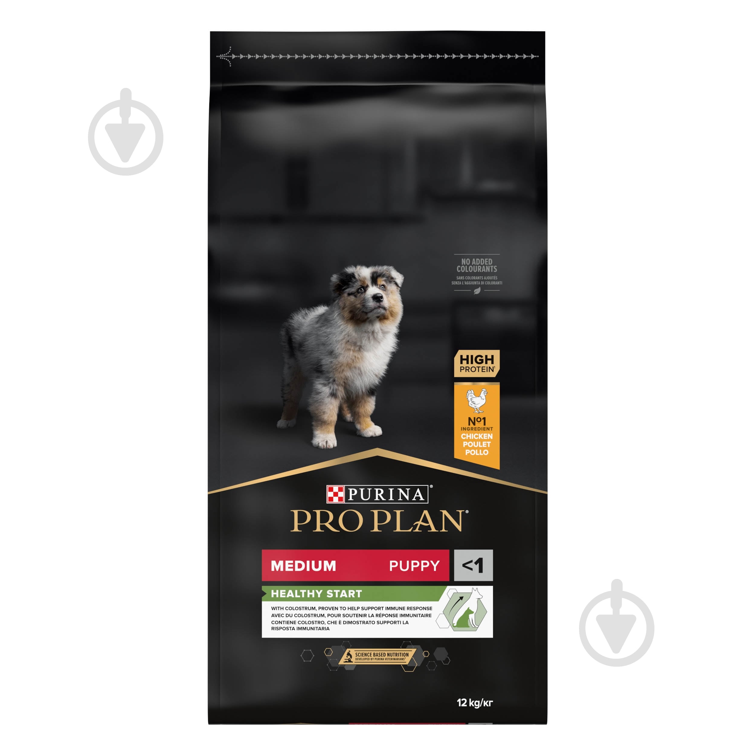 Корм сухой ProPlan by Purina Medium Puppy <1 Healthy Start для щенков с курицей 12 кг - фото 1