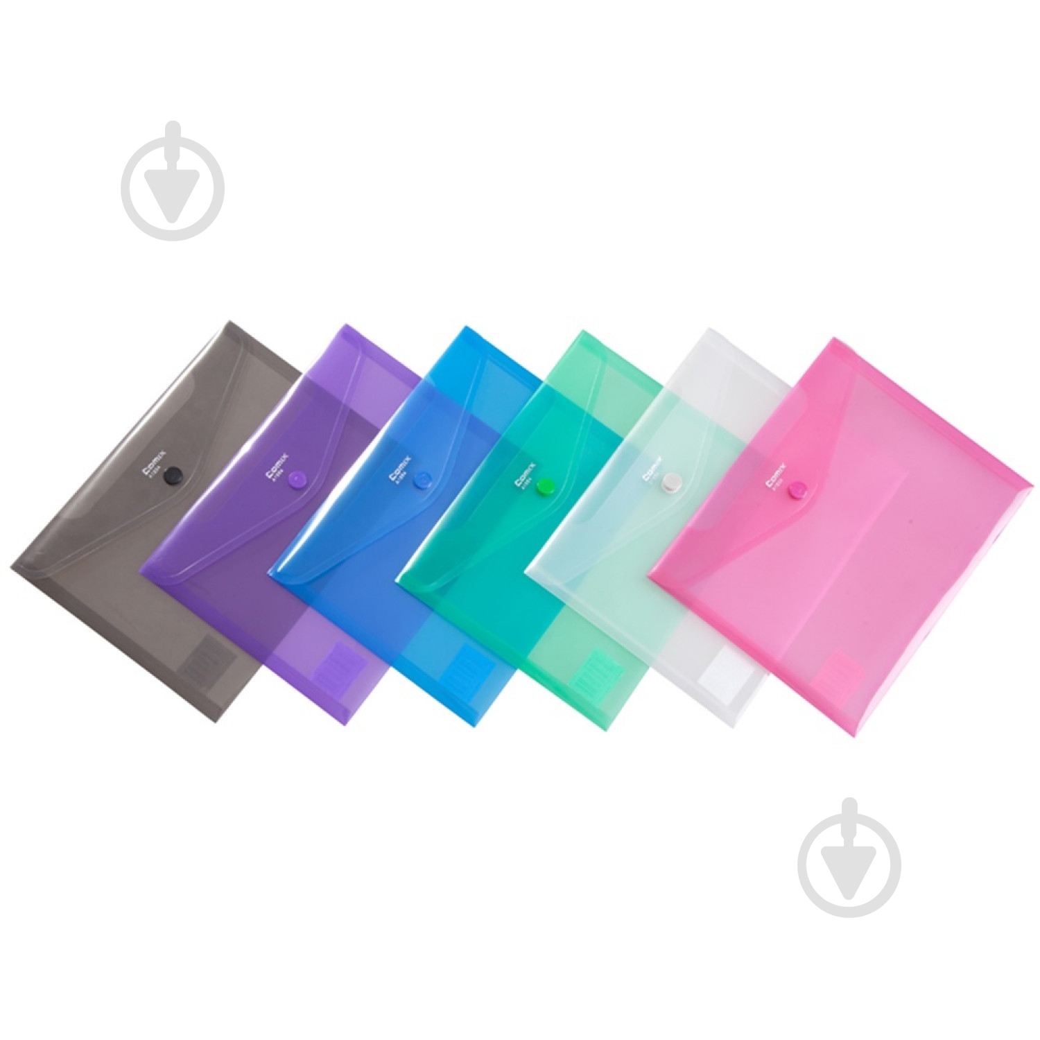 Папка-конверт на кнопці А5 прозора A1854-C Comix - фото 1 Папка-конверт на кнопці А5 прозора A1854-C Comix - фото 1