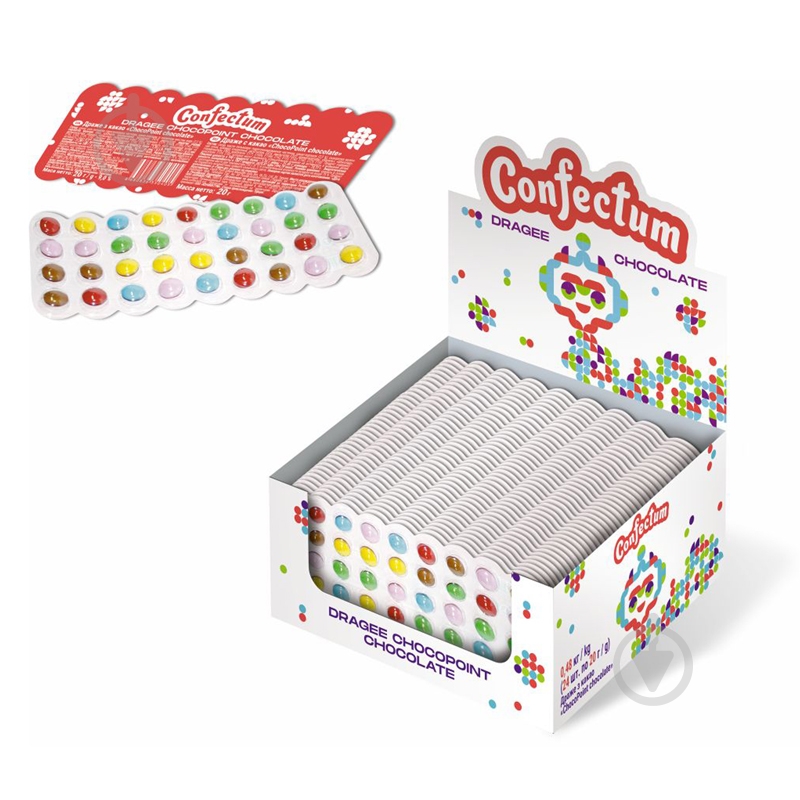 Драже Make Joy с какао Choco Point chocolate 20 г - фото 1