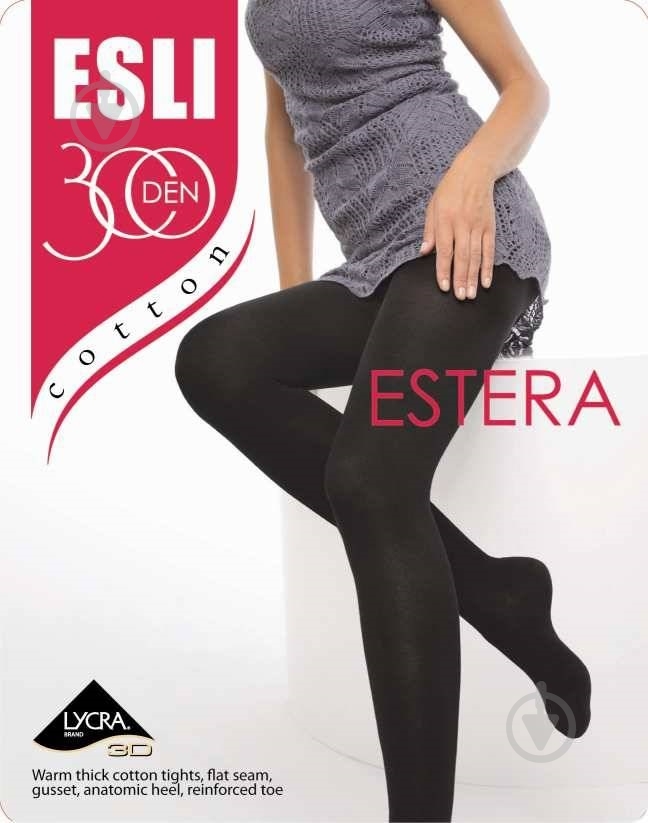 Колготки женские ESLI E ESTERA 300 NEW р. 6 nero - фото 1 Колготки женские ESLI E ESTERA 300 NEW р. 6 nero - фото 1