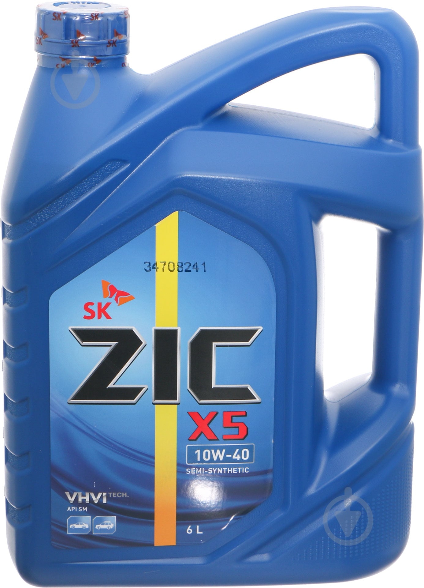Моторное масло полусинтетическое ZIC X5 10W-40 6 л - фото 1