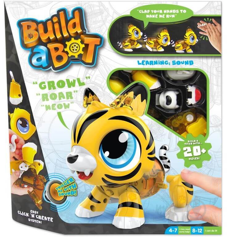 Игрушка интерактивная Build a Bot Тигр 171980 - фото 2 Игрушка интерактивная Build a Bot Тигр 171980 - фото 2