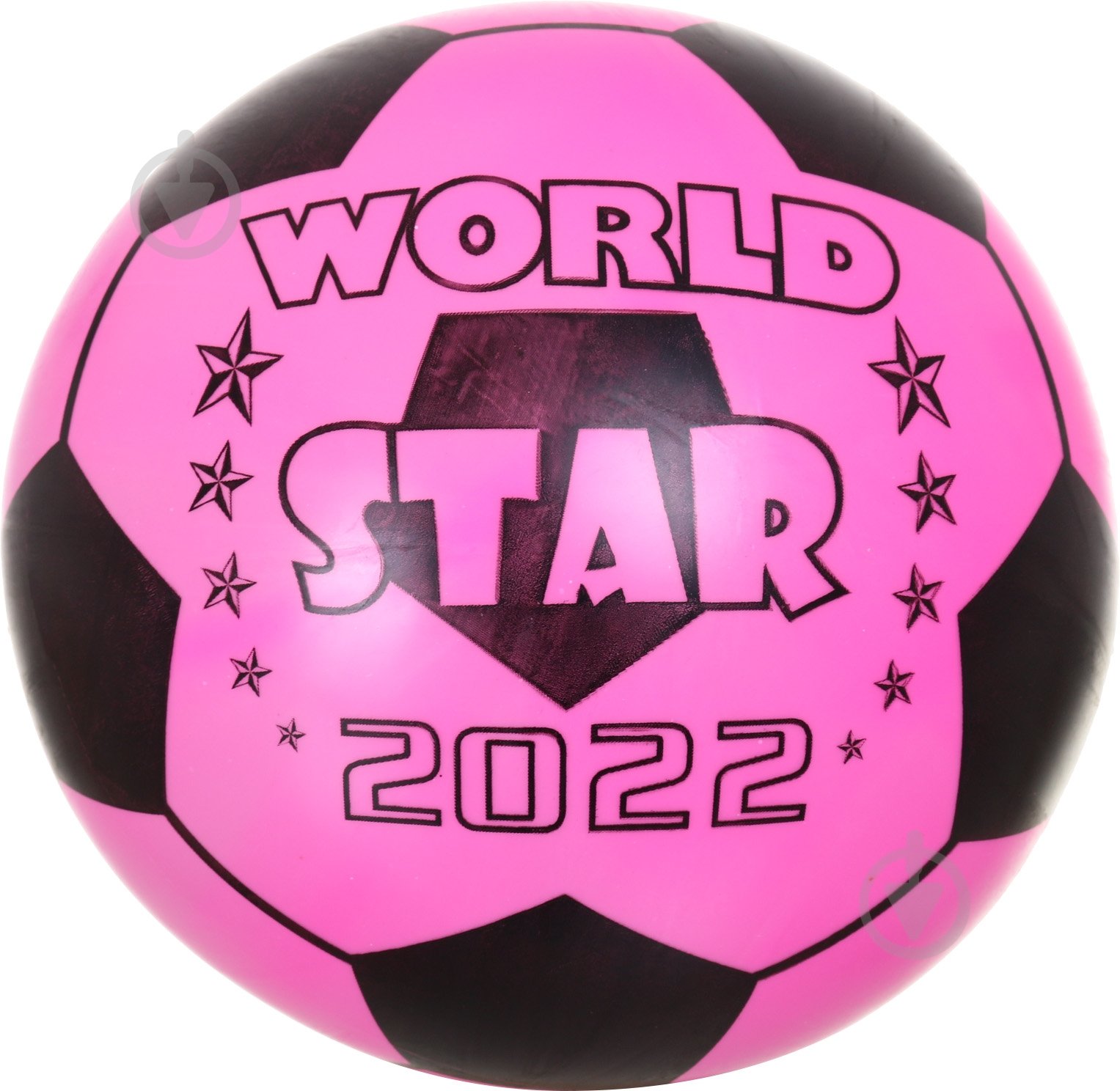 Мяч Shantou Word Star 2022 23 см розовый - фото 1