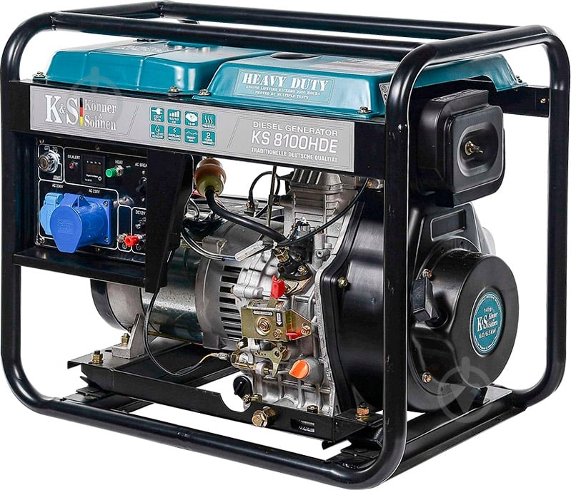 Генератор дизельний Konner&Sohnen 6 кВт / 6,5 кВт 400 В KS 8100 HDE - фото 2