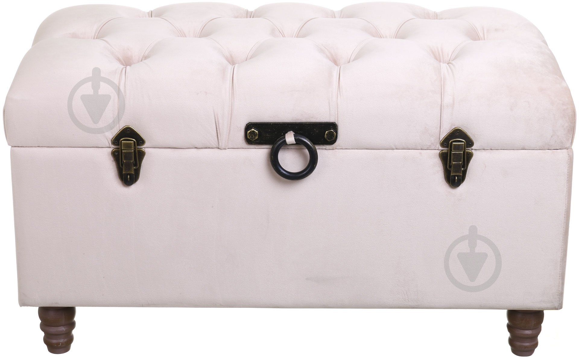 Скриня-пуф Shic B велюр 825х470х420 мм світло-сірий (15B176-C1) - фото 2