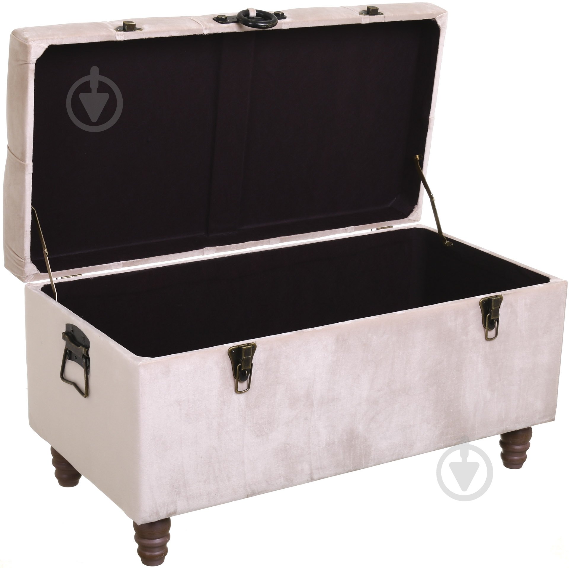 Скриня-пуф Shic B велюр 825х470х420 мм світло-сірий (15B176-C1) - фото 3