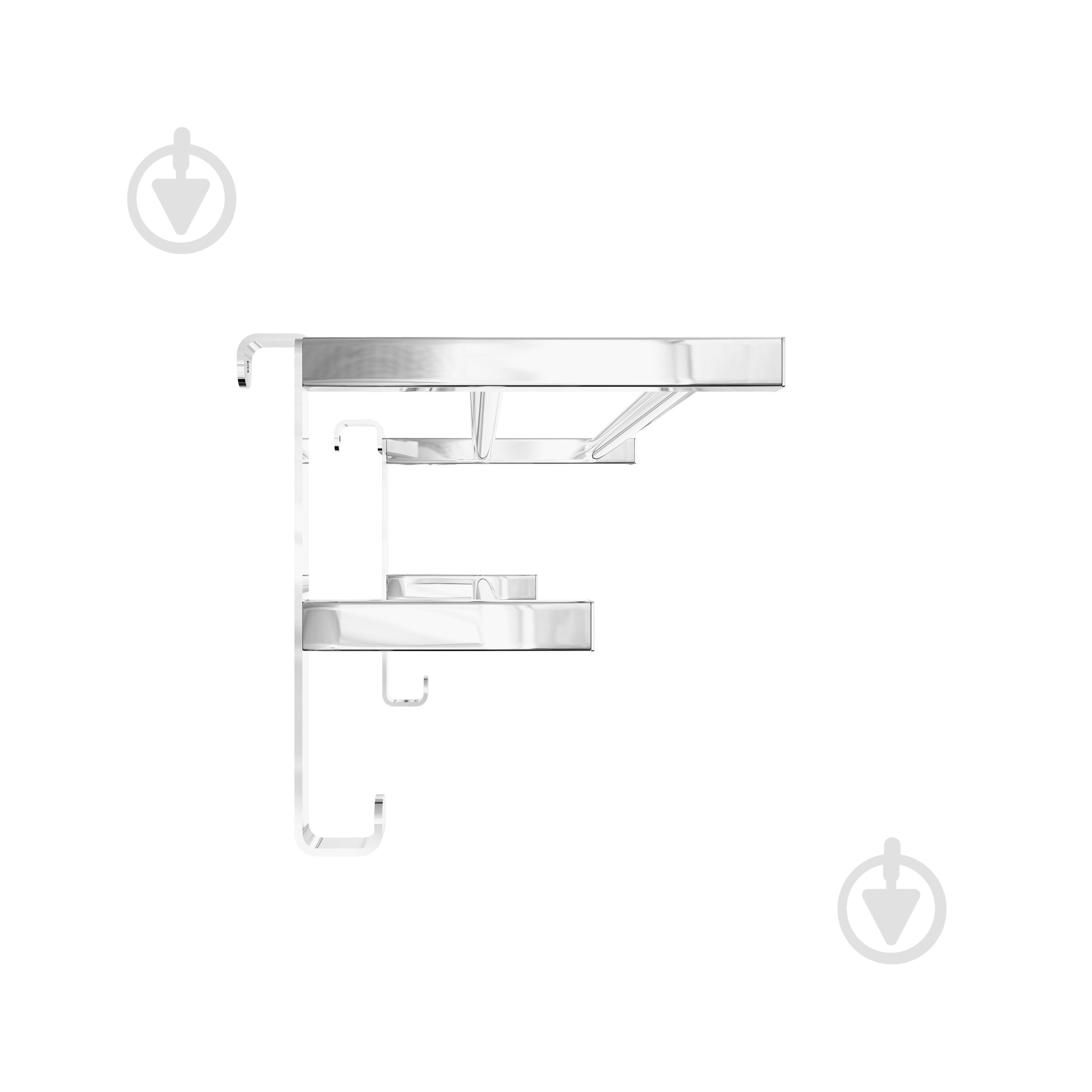 Полка навесная Mario INOX 520х204 - фото 3 Полка навесная Mario INOX 520х204 - фото 3