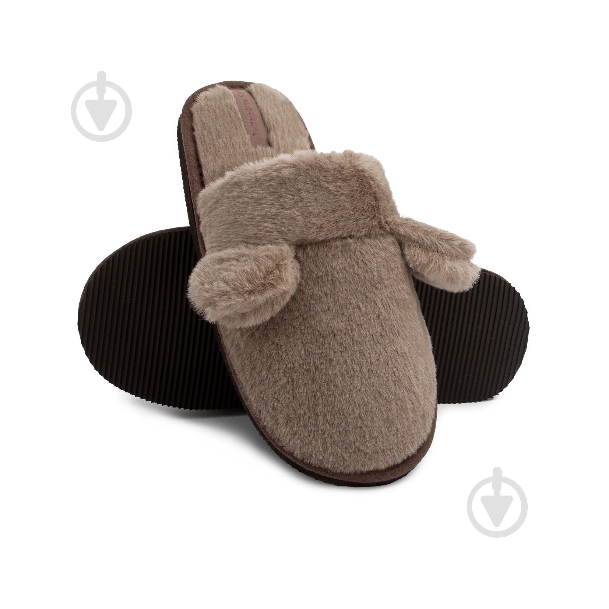 Тапки домашние Twins HS меховые с ушками р.40 бежевый - фото 2 Тапки домашние Twins HS меховые с ушками р.40 бежевый - фото 2