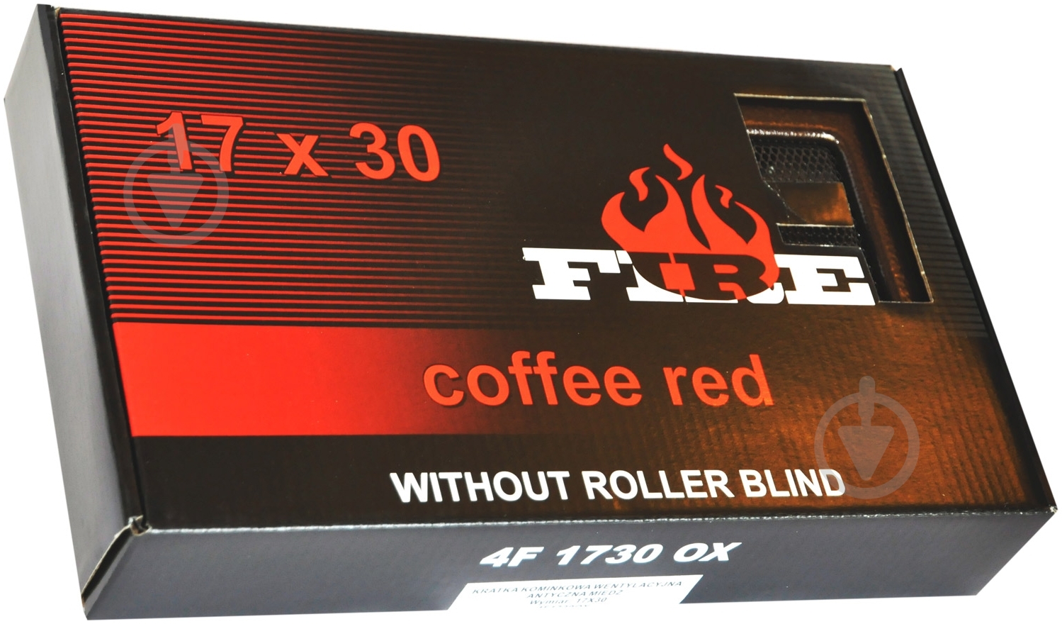 Решетка каминная  4FIRE 17х30 антик медь - фото 3