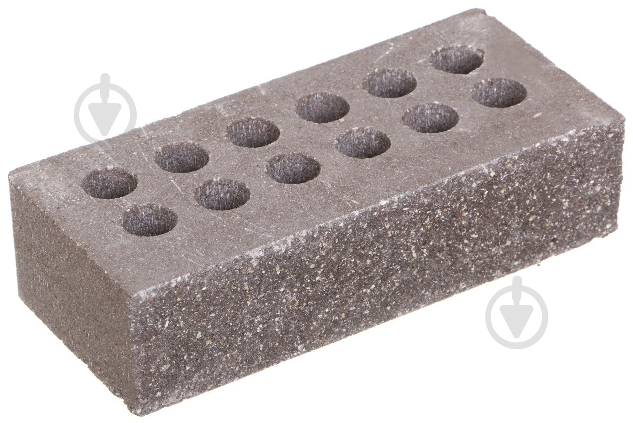 Цегла гіперпресована Літос Колота пустотіла коричневий - фото 1